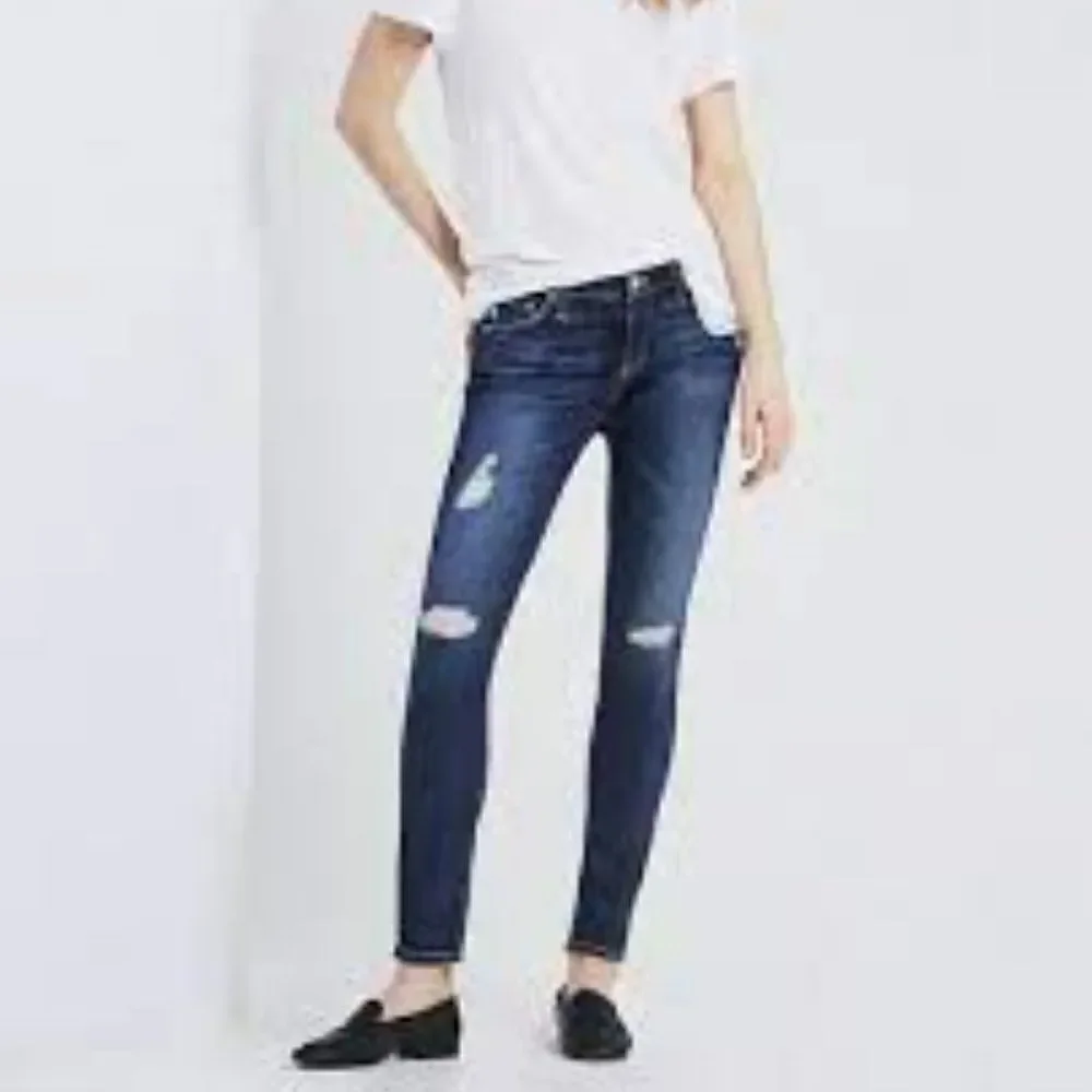 ADRIANO GOLDSCHMIED AG DENIM SUPER SKINNY LEGGING JEAN LIGHT DISTRESSING SIZE 26